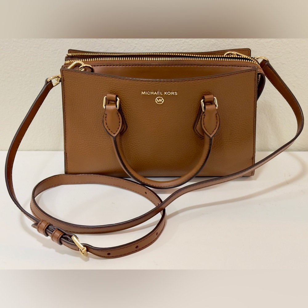 Michael Kors Small Pebbled Leather Crossbody Satchel
